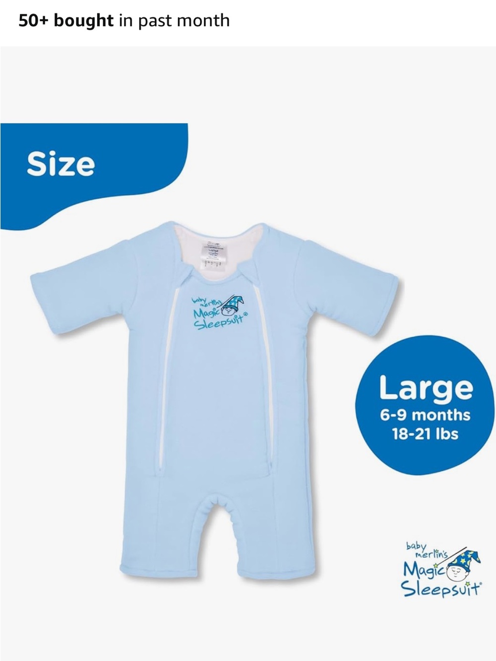 Magic Sleepsuit Baby Merlin's Microfleece Baby Swaddle Transition Product